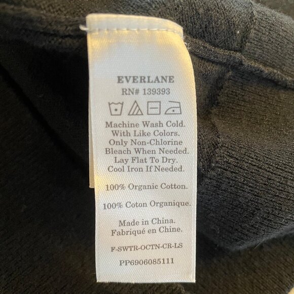 Everlane The Crew in Cotton Size S - Black - Picture 4 of 4